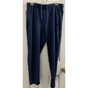 RUSSELL Athletic Men L36-38 Blue Drawstring Zip Side Pocket Active Pants (R)